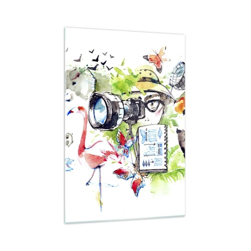 Tablou pe sticlă - Prin obiectivul unui călător - 70x100 cm