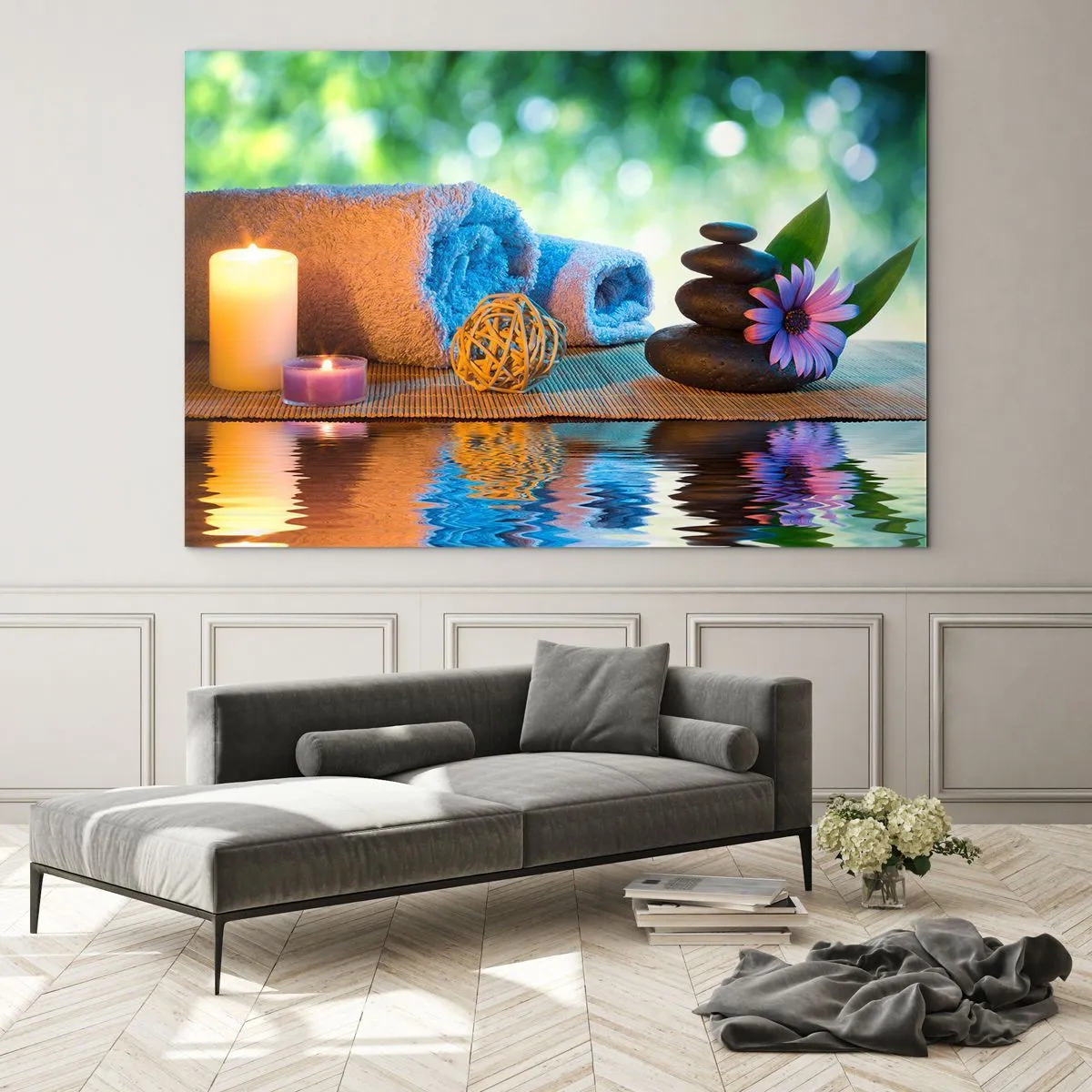 Tablou pe sticlă - Timp pentru corp - 120x80 cm