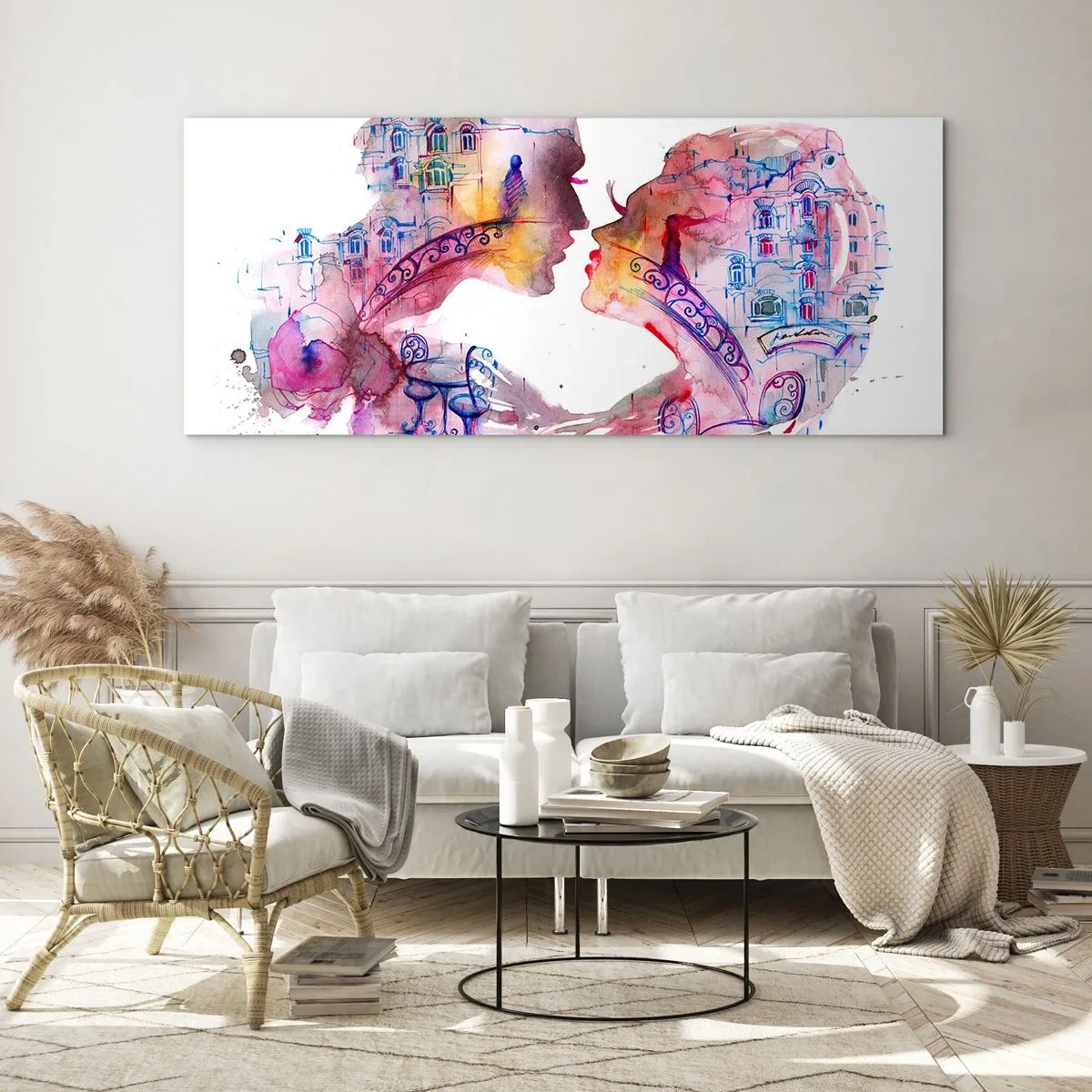 Tablou pe sticlă - Podul secret al suspinelor - 90x30 cm