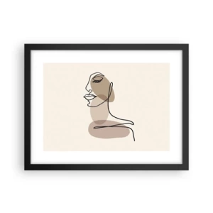 Poster în ramă neagră - Ascultându-se pe sine - 40x30 cm