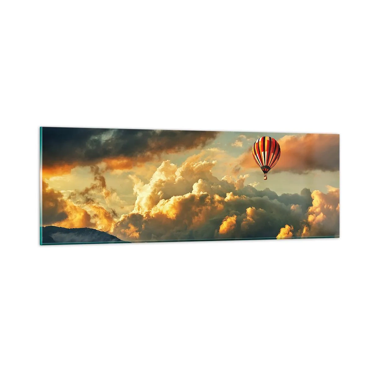 Tablou pe sticlă - Zbor pentru că vreau - 90x30 cm