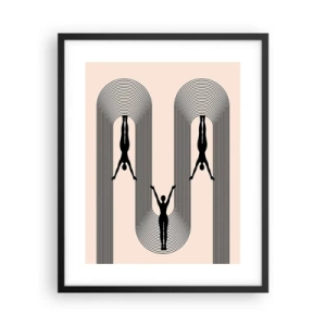 Poster în ramă neagră - Cu susul în jos - 40x50 cm