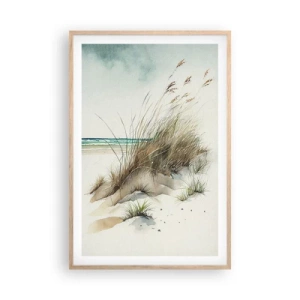 Poster în ramă de stejar deschis - Înfășurate în nisip - 61x91 cm