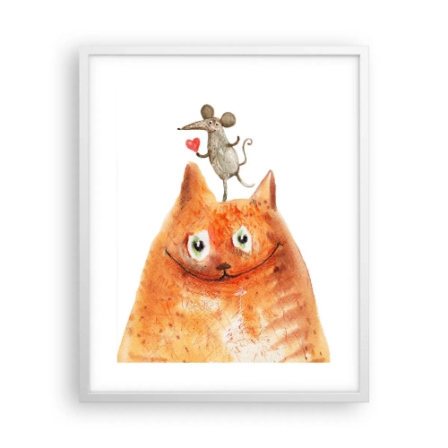 Poster în ramă albă - Paradoxurile iubirii - 40x50 cm