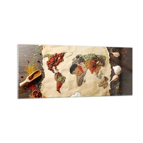 Tablou pe sticlă - Toate gusturile lumii - 100x40 cm