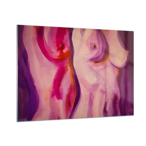 Tablou pe sticlă - Oda feminității - 100x70 cm