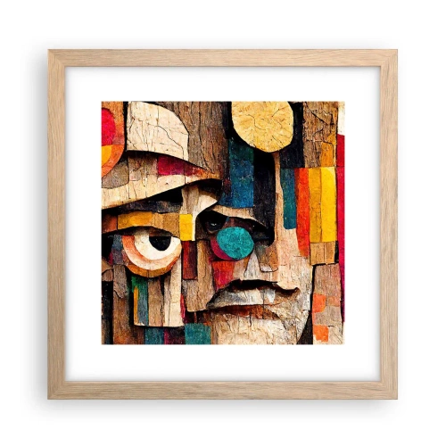 Poster în ramă de stejar deschis - Te văd... - 30x30 cm
