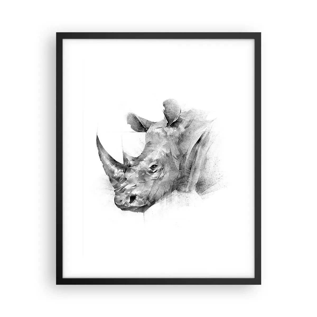 Poster în ramă neagră - Portret african - 40x50 cm
