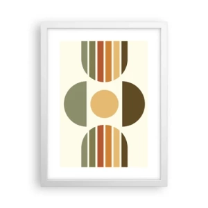 Poster în ramă albă - În culorile pământului - 30x40 cm