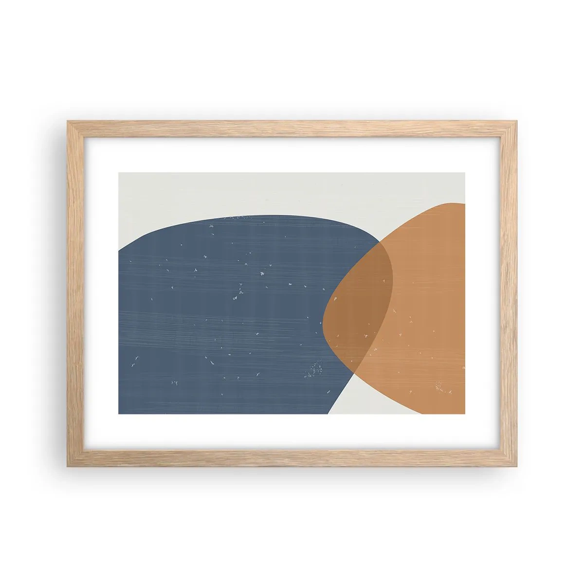 Poster în ramă de stejar deschis - Ovale și influențe - 40x30 cm