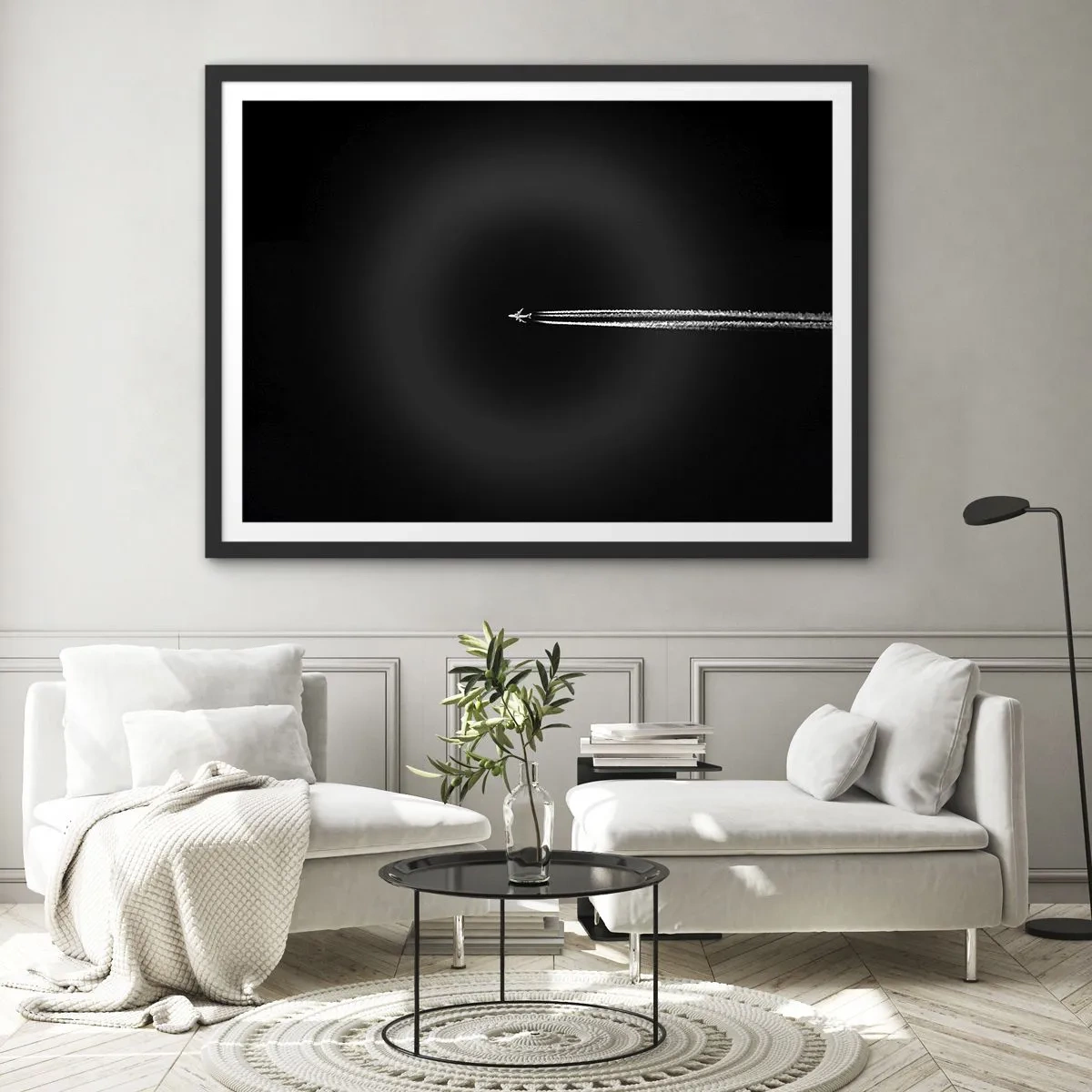 Poster în ramă neagră - Într-o altă dimensiune - 70x50 cm