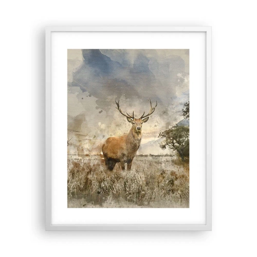 Poster în ramă albă - Demnitate - putere - măreție - 40x50 cm