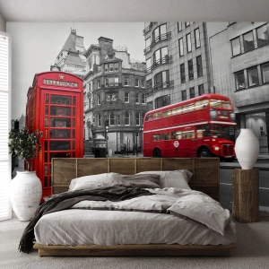 Tapet Premium Canvas - Cea mai roșie din Europa - Oraș, Londra, Arhitectură - 250x175 cm