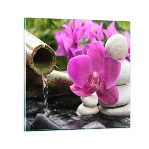 Tablou pe sticlă - Te odihnești deja - 40x40 cm