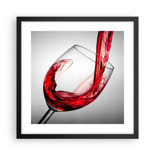 Poster în ramă neagră - Culoare - mișcare - sunet - 40x40 cm