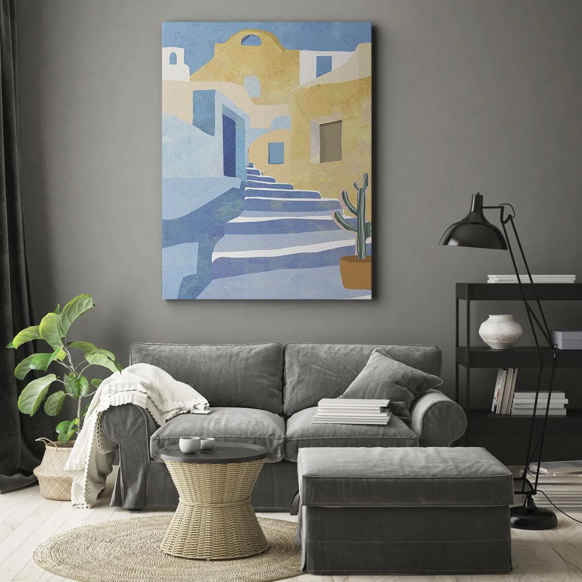Tablou pe pânză - O zi într-un oraș arab - 50x70 cm