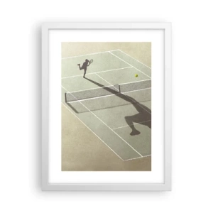 Poster în ramă albă - Învinge-te pe tine însuți - 30x40 cm