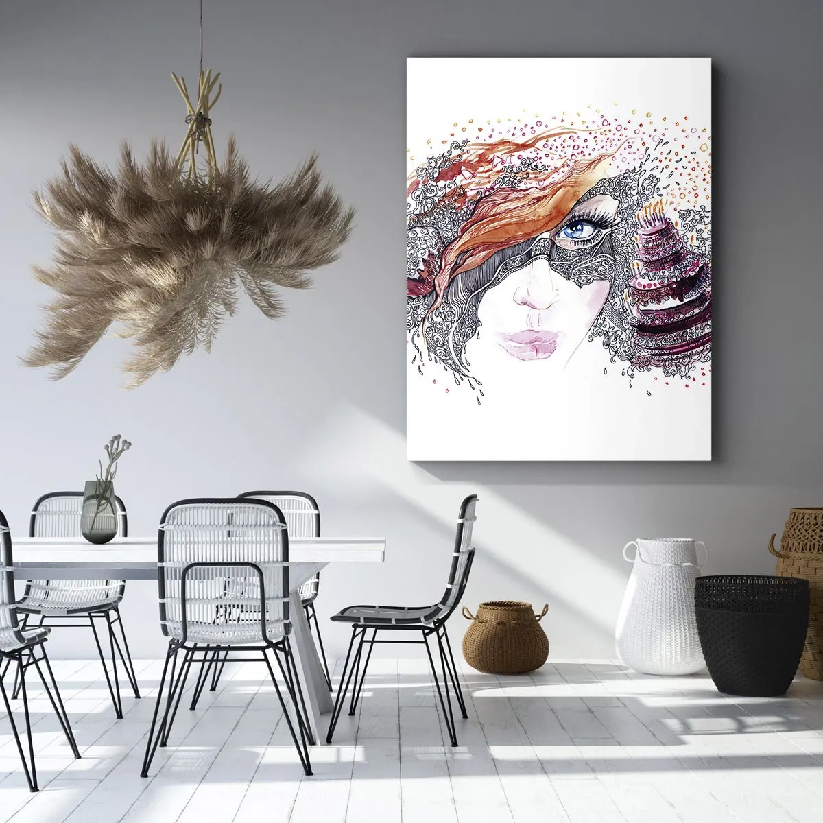Tablou pe pânză - Cu ea fiecare zi e o sărbătoare - 50x70 cm