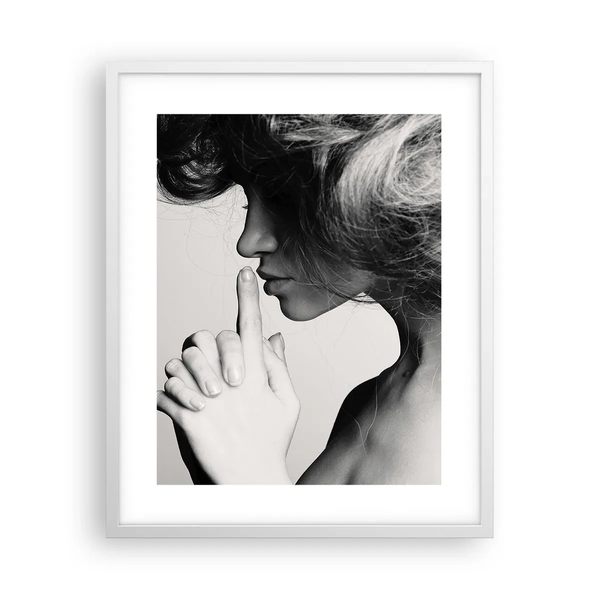 Poster în ramă albă - Ascultă-te pe tine însuți - 40x50 cm