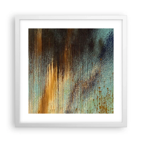 Poster în ramă albă - O compoziție cromatică neaccidentală - 40x40 cm