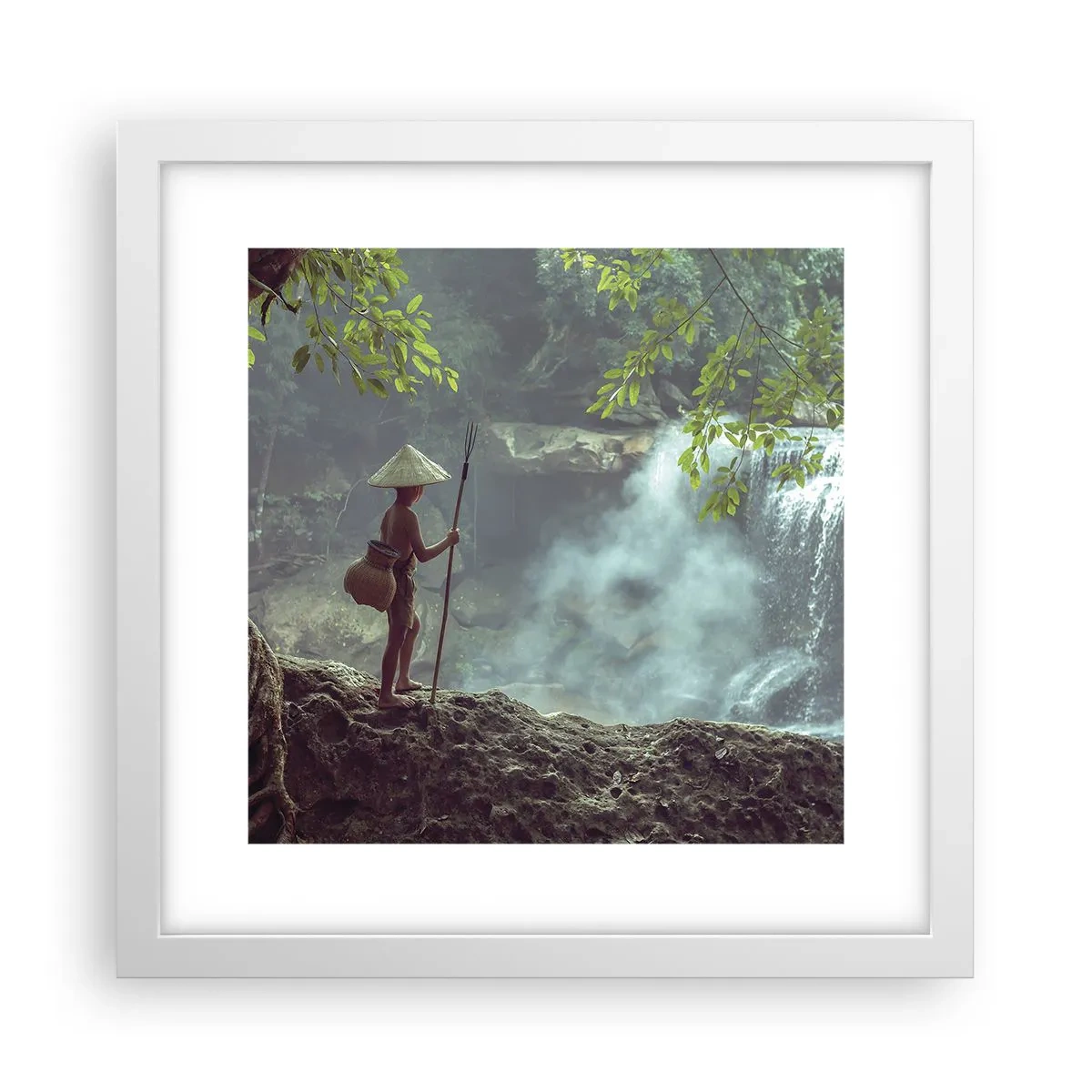 Poster în ramă albă - Prietenul naturii - 30x30 cm