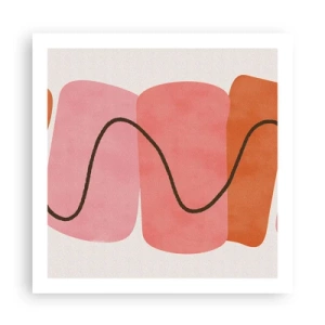 Poster - Mișcarea blândă a formelor - 60x60 cm
