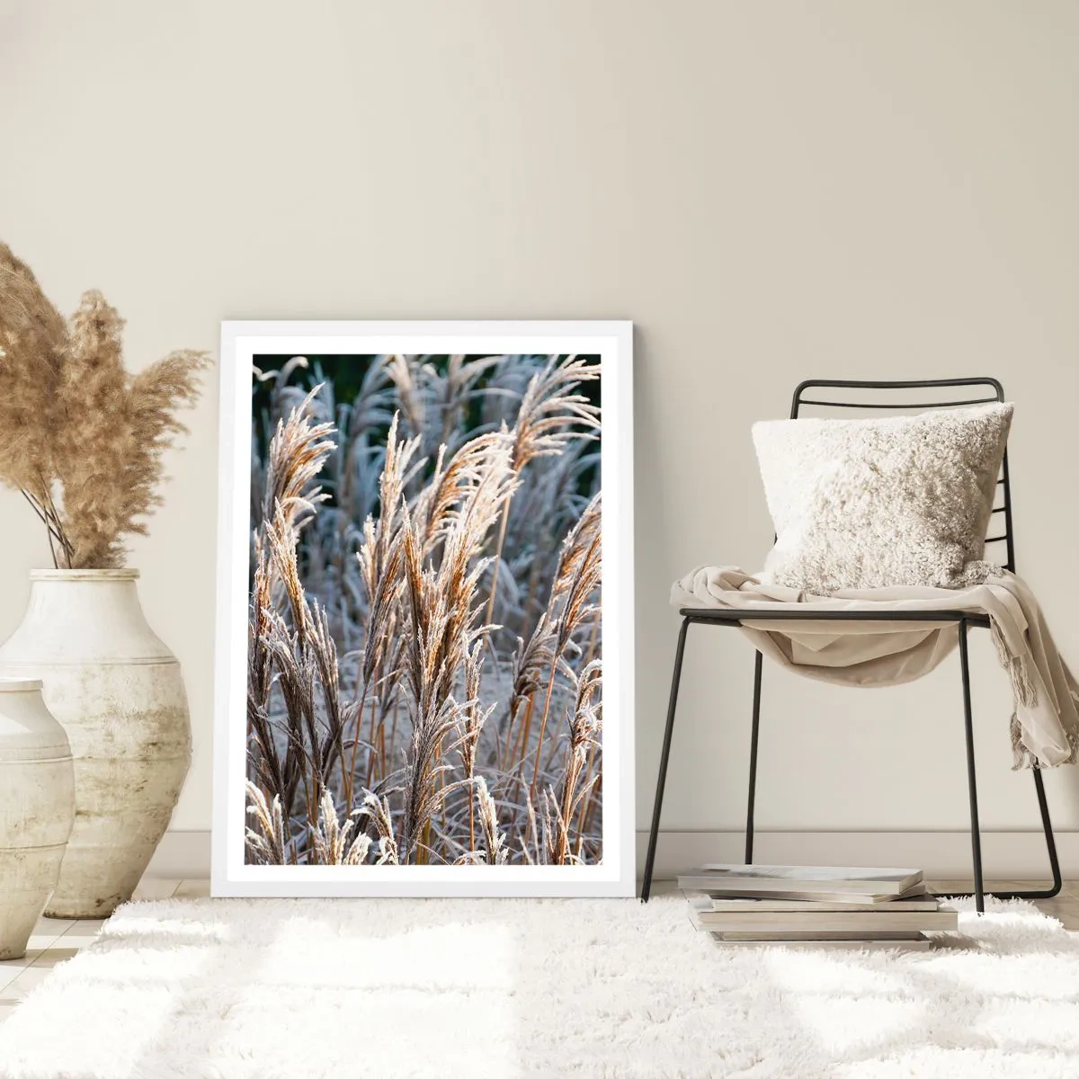 Poster în ramă albă - Împodobite cu brumă - 50x70 cm