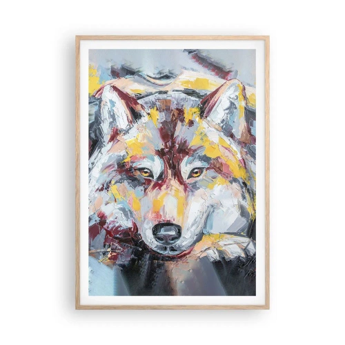 Poster în ramă de stejar deschis - Pace pentru cel drag - 70x100 cm