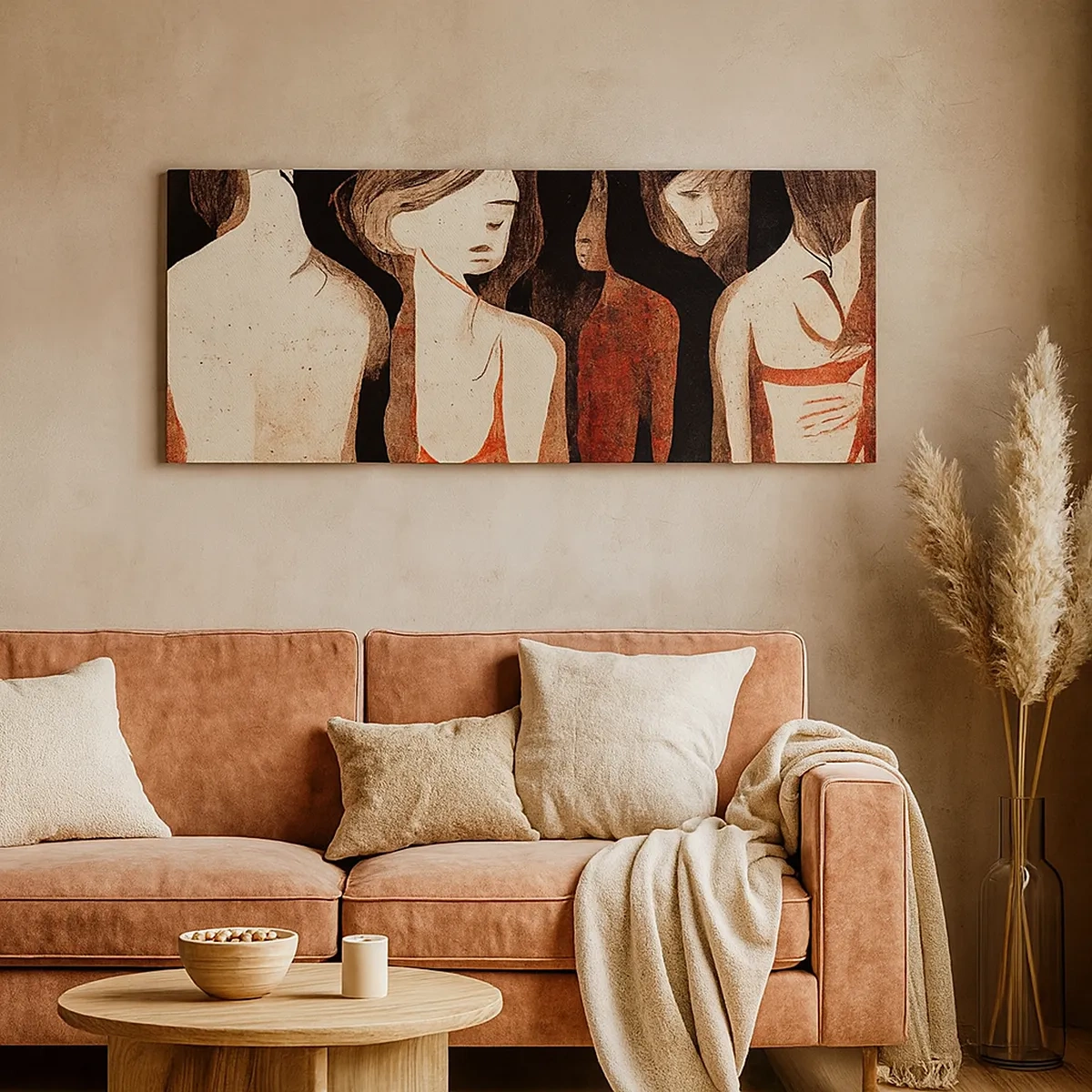 Tablou pe pânză - Madonele întunericului - 30x30 cm