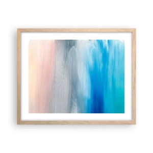 Poster în ramă de stejar deschis - Elemente: aer - 50x40 cm