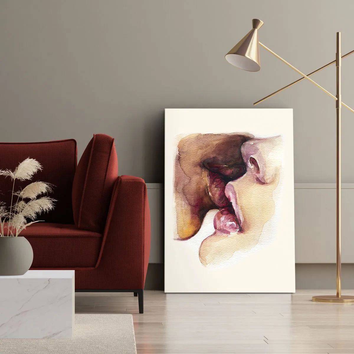 Tablou pe pânză - Ca ziua și noaptea, ca cerul și pământul - 45x80 cm