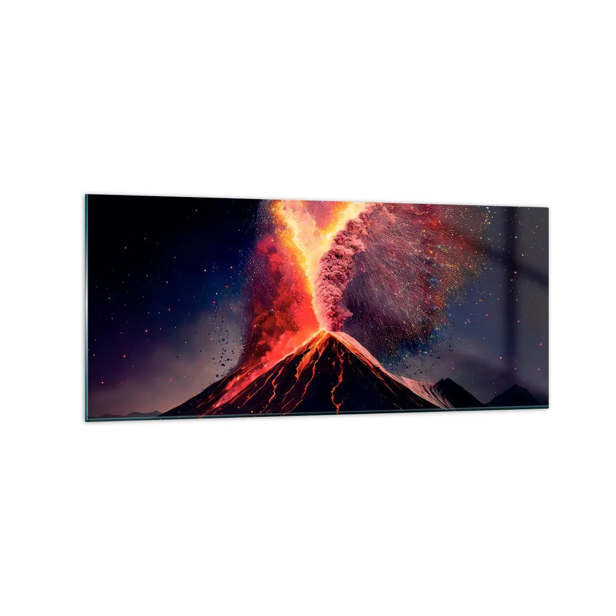 Tablou pe sticlă - Frumusețe și groază - 120x50 cm