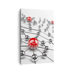 Tablou pe pânză - Plasă de argint - 80x120 cm