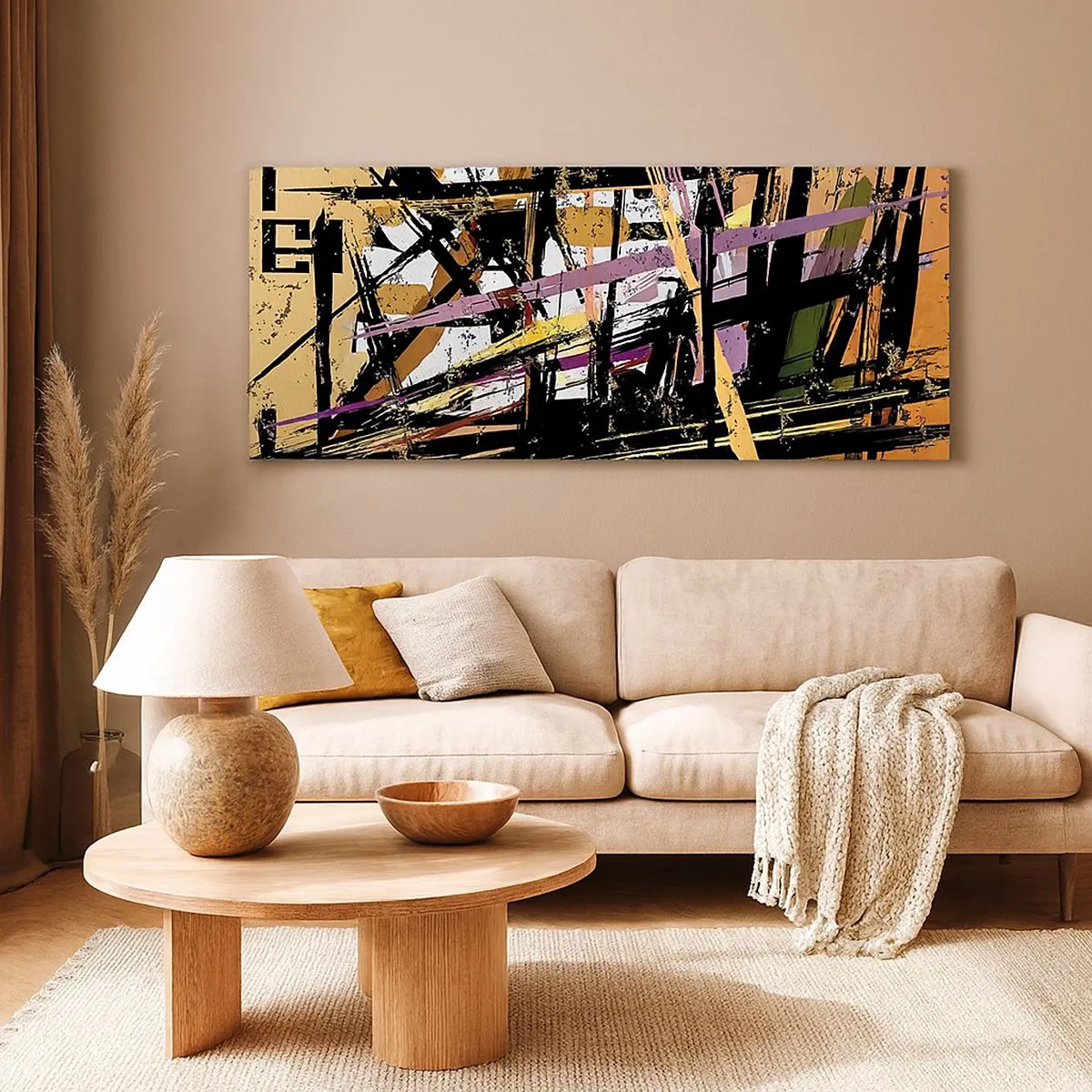 Tablou pe pânză - Tăietură ascuțită - 100x40 cm