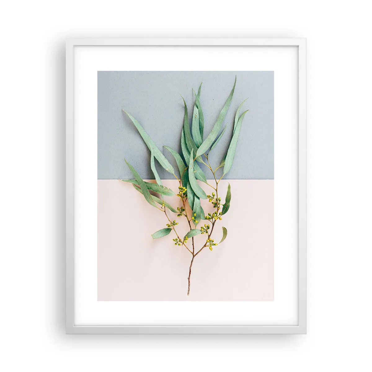 Poster în ramă albă - Subtilitate pastelată - 40x50 cm