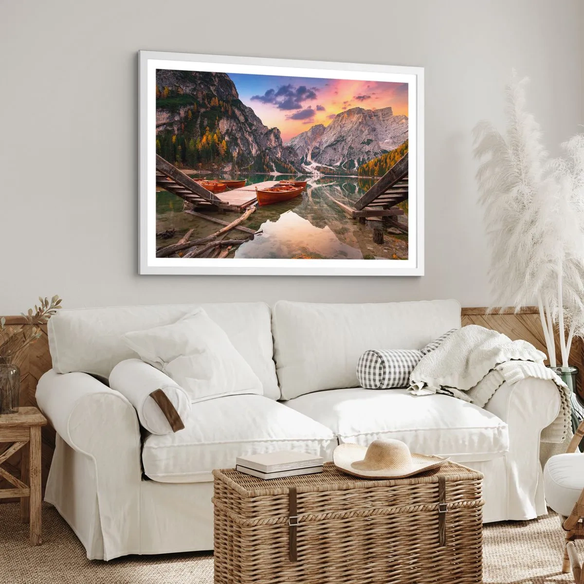 Poster în ramă albă - Promisiunea zilei - 40x30 cm