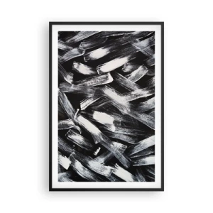 Poster în ramă neagră - Abstracție în spirit industrial - 61x91 cm