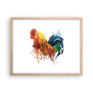 Poster în ramă de stejar deschis - Haina regală, mândria regală - 50x40 cm