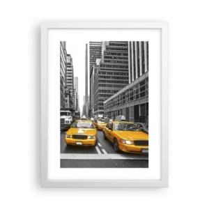 Poster în ramă albă - Noi suntem cei care colorăm orașul - 30x40 cm