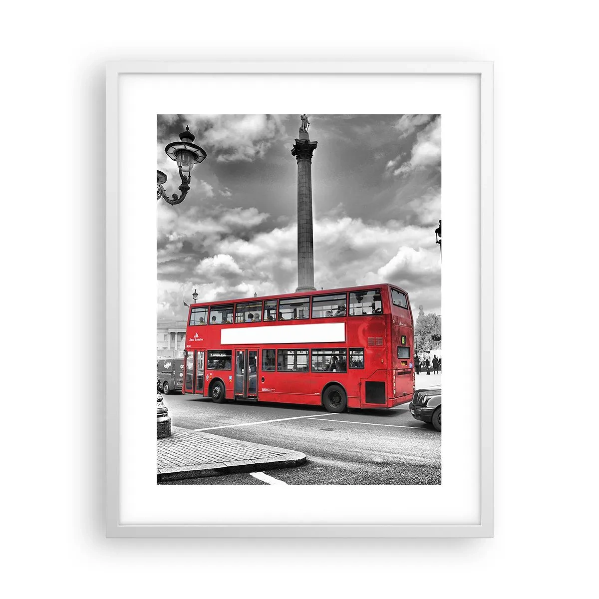 Poster în ramă albă - Adevărata forță vitală a orașului - 40x50 cm