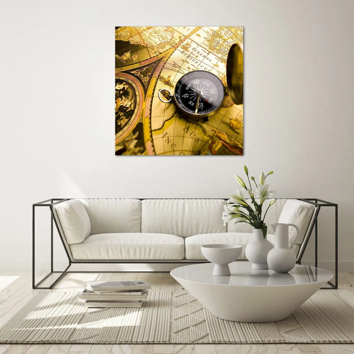 Tablou pe sticlă - Sau poate până la capătul lumii? - 60x60 cm