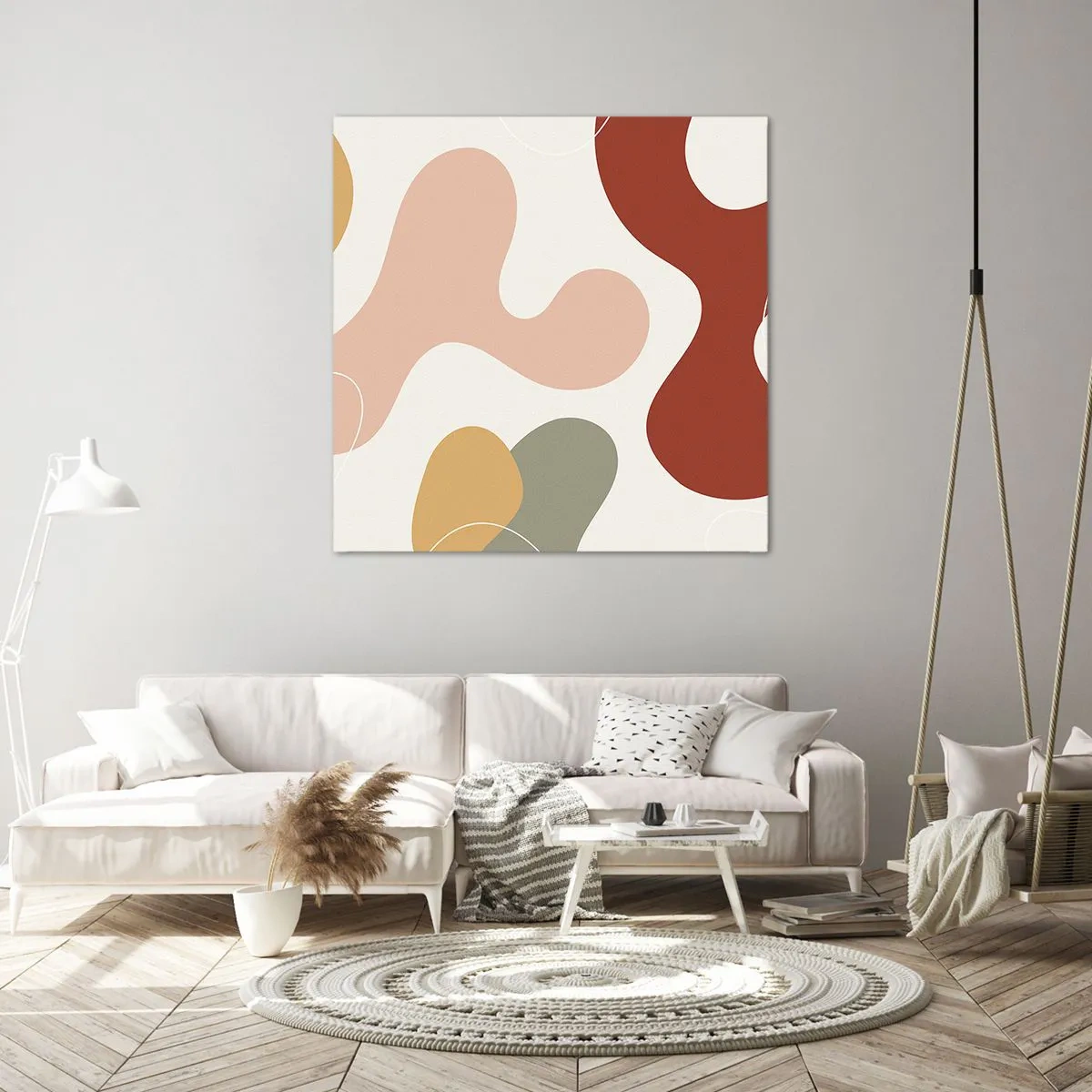 Tablou pe pânză - Pete colorate? - 40x40 cm