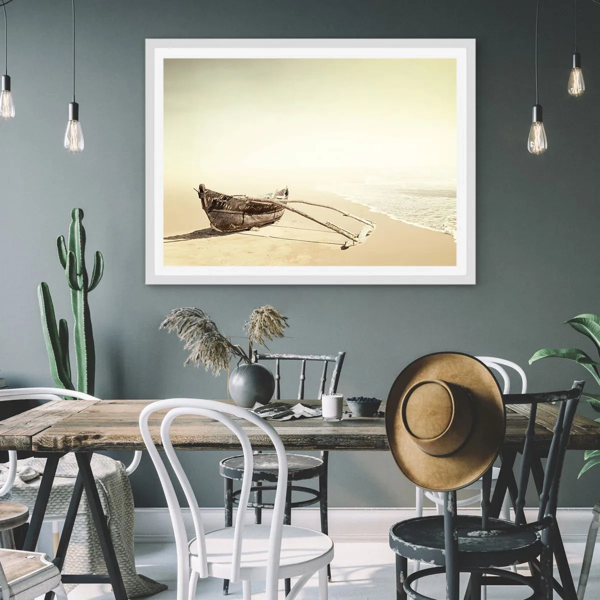 Poster în ramă albă - O amintire din Mările Sudului - 50x40 cm