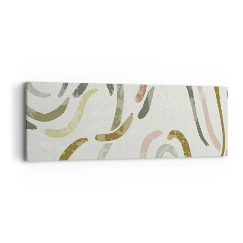 Tablou pe pânză - Dansul vesel al abstracției - 90x30 cm