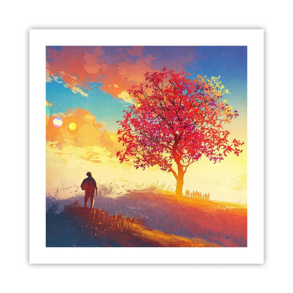 Poster - Pelerin la destinație - 50x50 cm