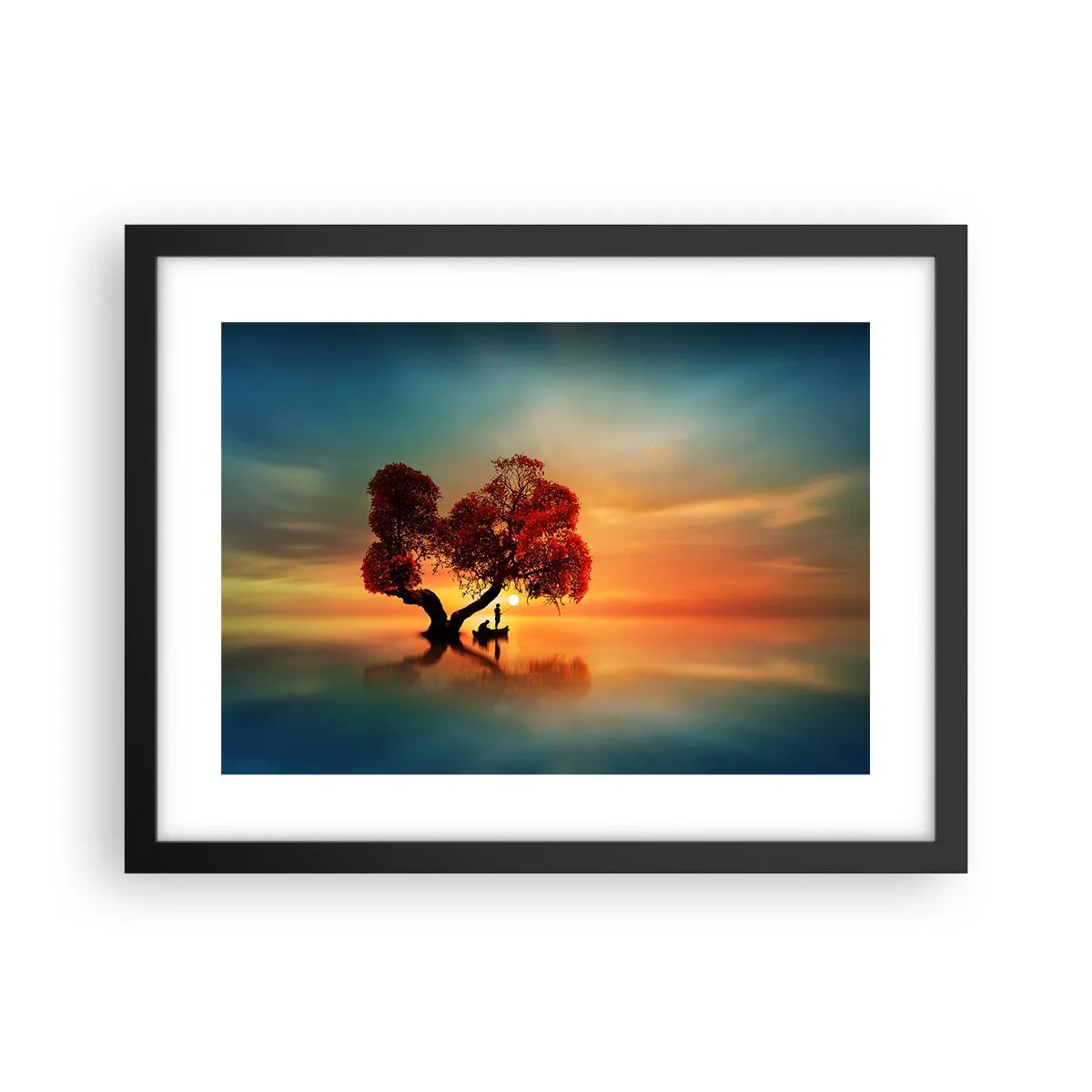 Poster în ramă neagră - Lume îndepărtată și tăcută - 40x30 cm