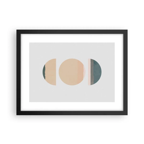 Poster în ramă neagră - Roată cu roată - 40x30 cm