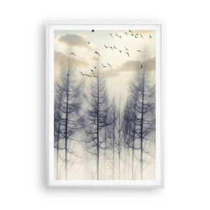 Poster în ramă albă - Spiritele pădurii - 70x100 cm