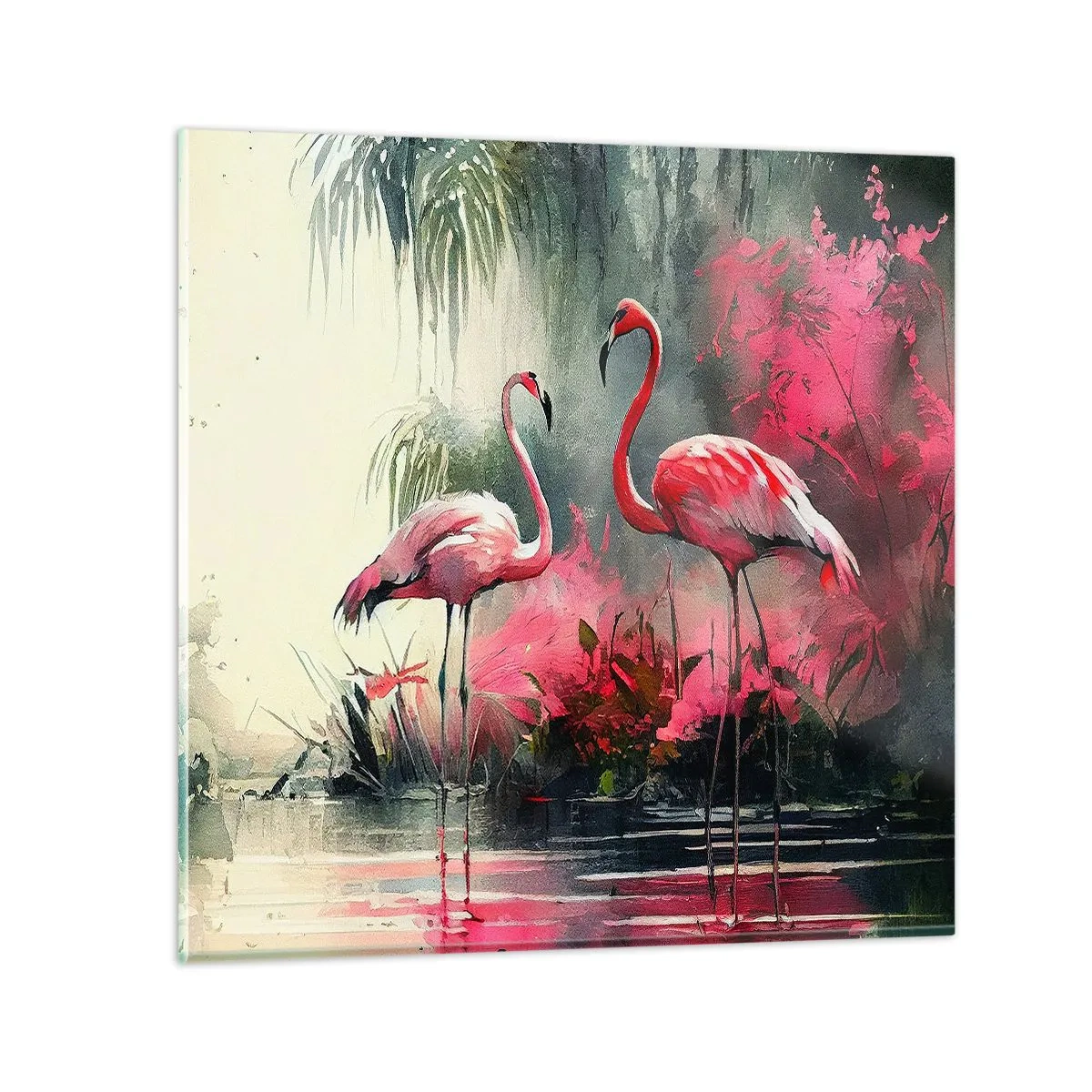 Tablou pe sticlă - O lecție de farmec natural - 40x40 cm