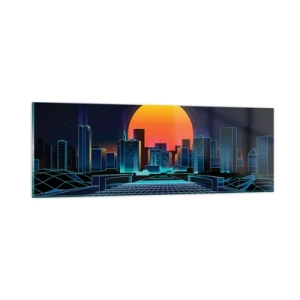 Tablou pe sticlă - Încă mai vrei să ajungi la lumea reală? - 90x30 cm